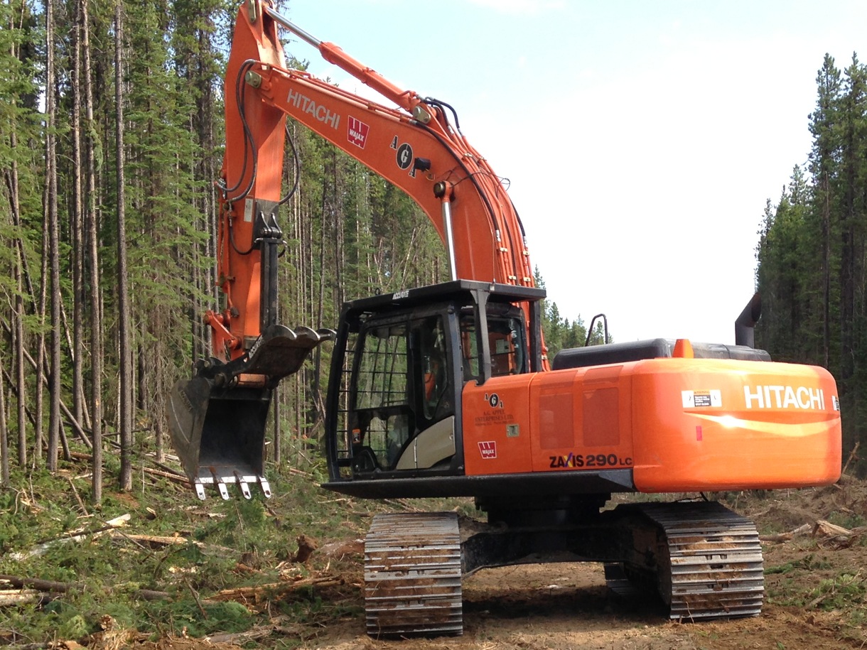 Forestry Excavator Services Kelowna BC AG Appel Enterprises Ltd